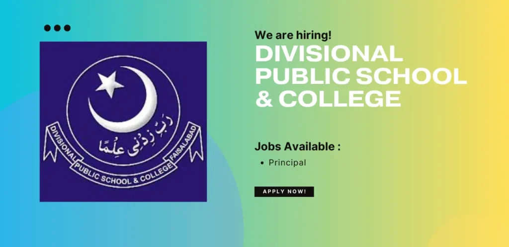 Divisional Public School & College Jobs Opportunities 2024