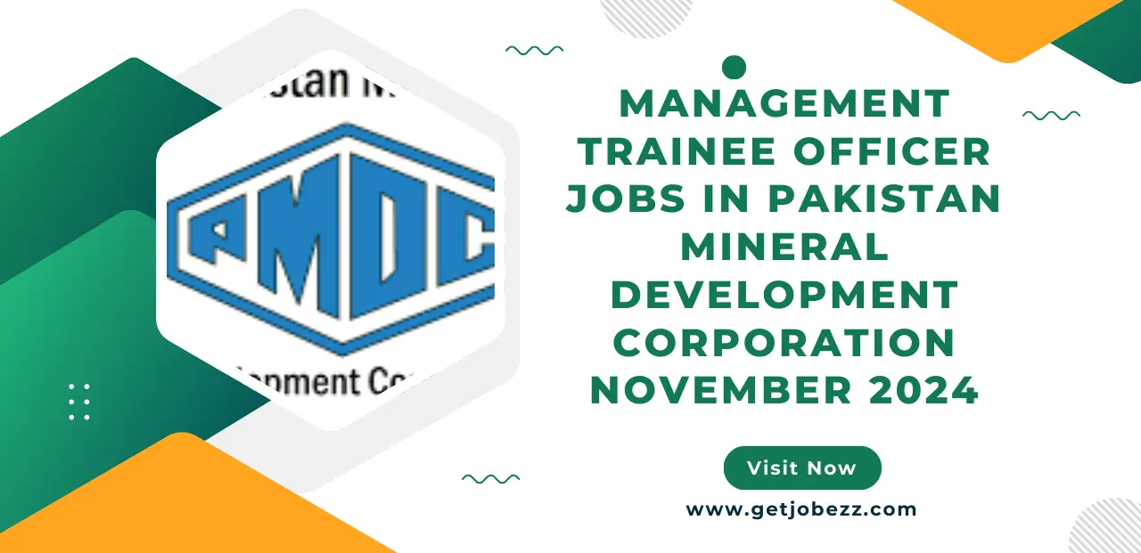 Management Trainee Officer Jobs in Pakistan Mineral Development Corporation November 2024