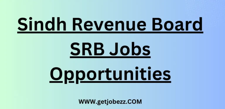 Sindh Revenue Board SRB Jobs Opportunities