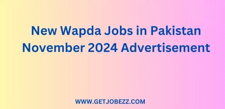 New Wapda Jobs in Pakistan November 2024 Advertisement